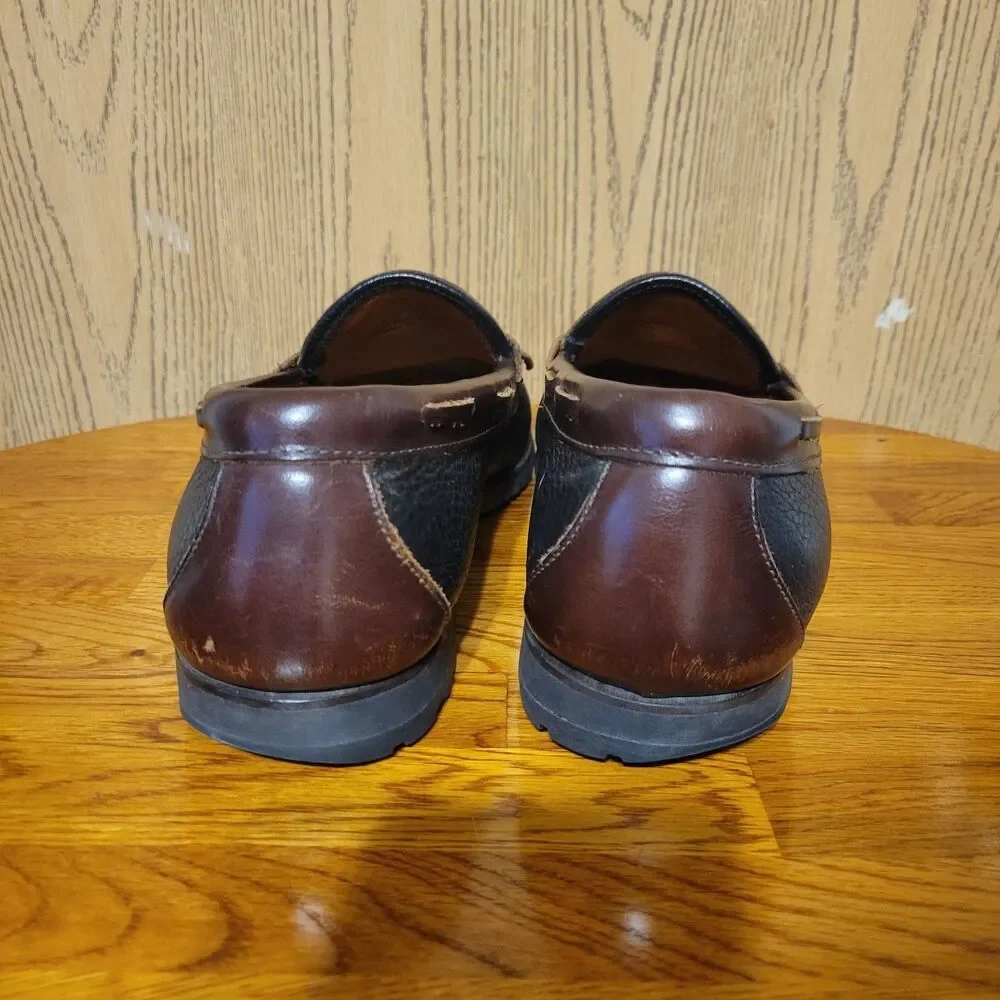 Allen Edmonds Men's Leather Slip-on Loafers Black Brown Tassel Shoes Size 11 D